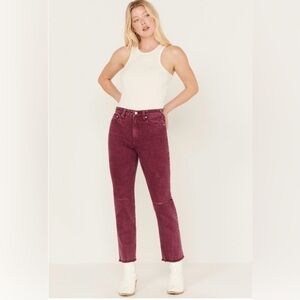 Cleo & Wolf High Rise Straight Jeans